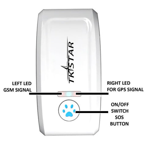 Cat GPS Tracker Locator Device for Pets(BLACK)